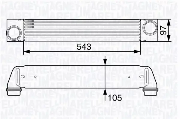 MAGNETI MARELLI INTERCOOLER 351319202720 