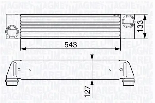 MAGNETI MARELLI INTERCOOLER 351319202740 