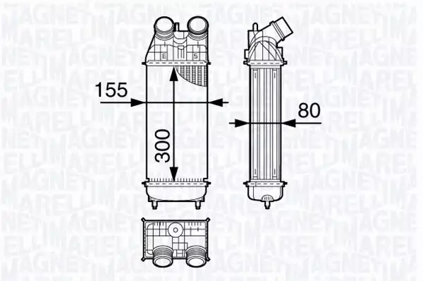 MAGNETI MARELLI INTERCOOLER 351319202860 