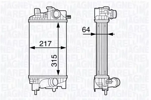 MAGNETI MARELLI INTERCOOLER 351319203020 