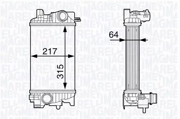 MAGNETI MARELLI INTERCOOLER 351319203030 