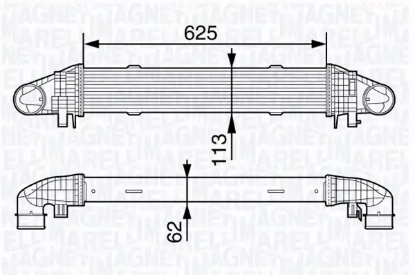 MAGNETI MARELLI INTERCOOLER 351319203370 