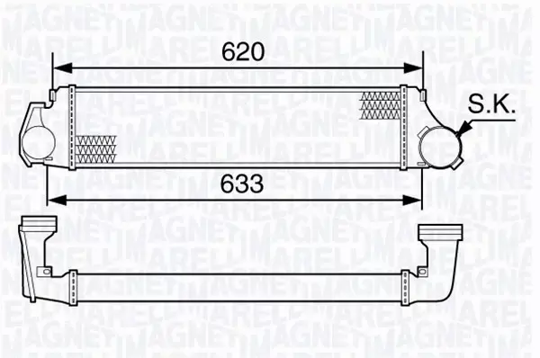 MAGNETI MARELLI INTERCOOLER 351319203420 