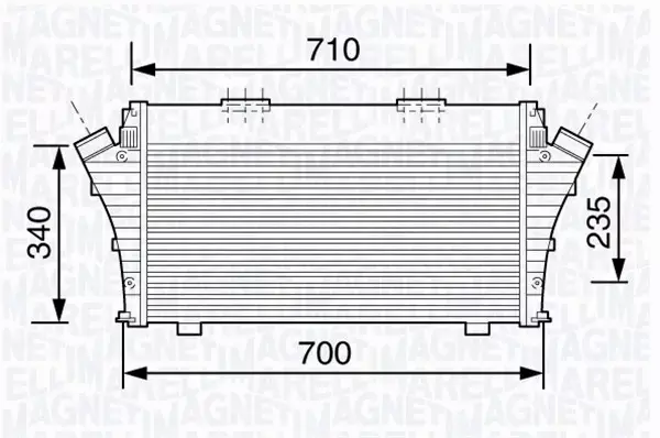 MAGNETI MARELLI INTERCOOLER 351319203460 