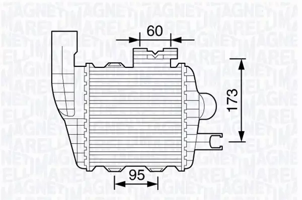 MAGNETI MARELLI INTERCOOLER 351319203470 