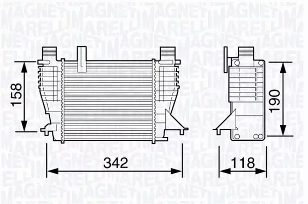 MAGNETI MARELLI INTERCOOLER 351319203560 