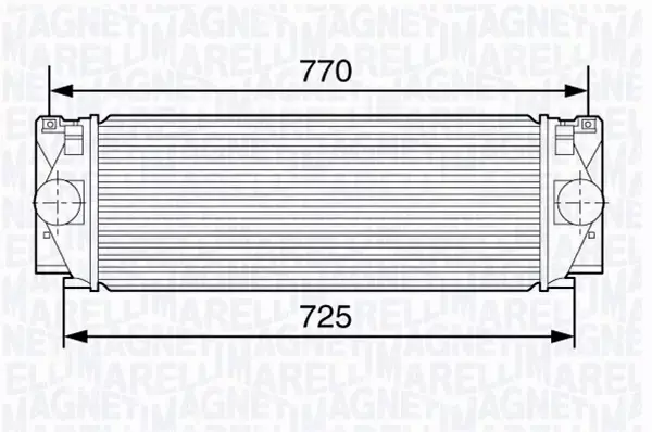 MAGNETI MARELLI INTERCOOLER 351319203630 