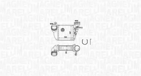 MAGNETI MARELLI CHŁODNICA INTERCOOLER 351319204870 