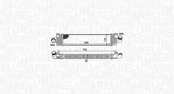 MAGNETI MARELLI INTERCOOLER 351319204980 