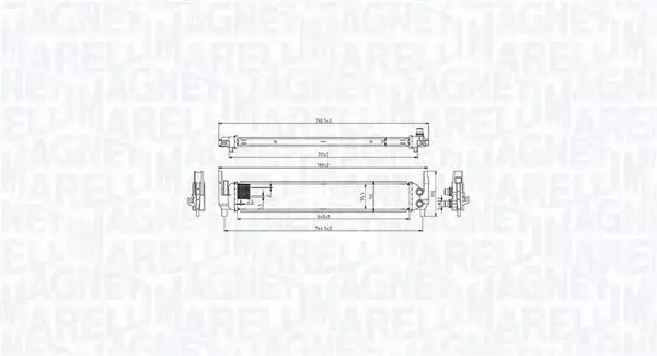 MAGNETI MARELLI CHŁODNICA INTERCOOLER 351319206060 