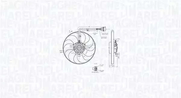 MAGNETI MARELLI WENTYLATOR CHŁODNICY 069422847010 