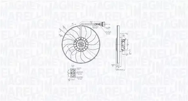 MAGNETI MARELLI WENTYLATOR CHŁODNICY 069422878010 