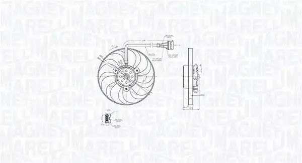 MAGNETI MARELLI WENTYLATOR CHŁODNICY 069422883010 