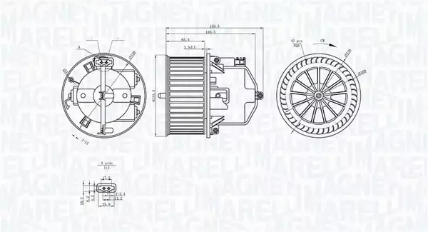 MAGNETI MARELLI SILNIK WENTYLATORA 069412352010 