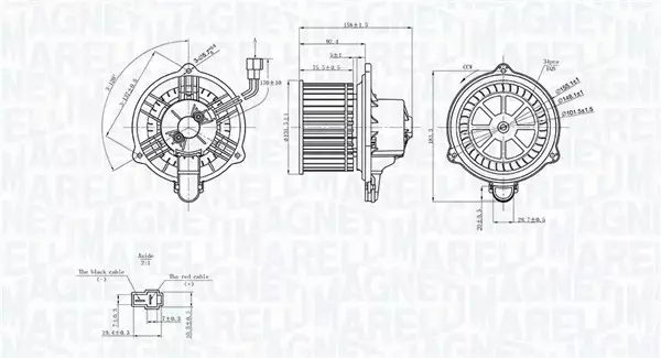 MAGNETI MARELLI SILNIK WENTYLATORA 069412752010 