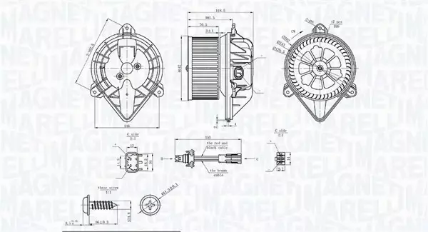 MAGNETI MARELLI SILNIK DMUCHAWY 069412753010 