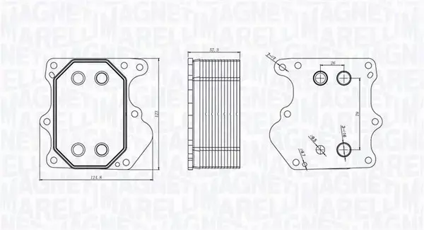 MAGNETI MARELLI CHŁODNICA OLEJU 350300001600 