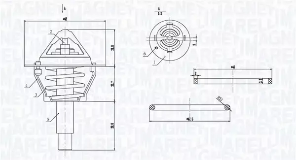 MAGNETI MARELLI TERMOSTAT 352317005120 