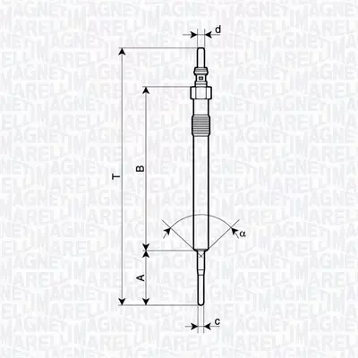 MAGNETI MARELLI ŚWIECA ŻAROWA 062900127304 