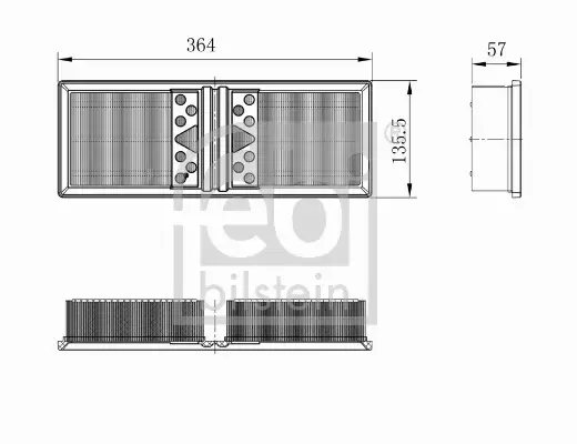 FEBI BILSTEIN FILTR POWIETRZA  101662 