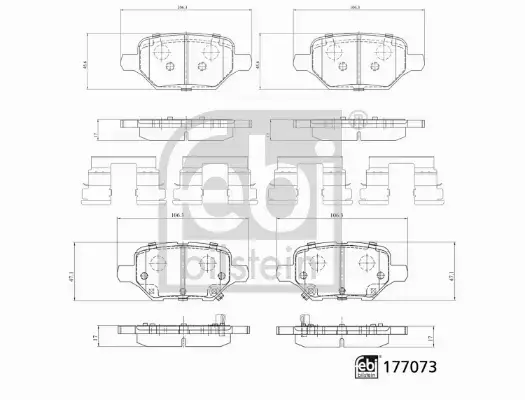 FEBI BILSTEIN KLOCKI HAMULCOWE 177073 