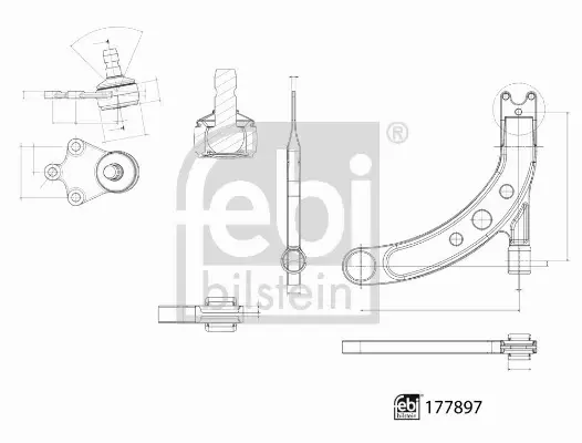 FEBI WAHACZE PRZÓD KPL KIA RIO III 