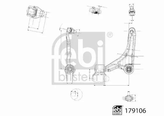 FEBI WAHACZE PRZÓD KPL FORD MONDEO V MK5 