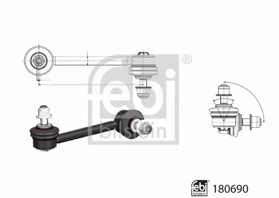 FEBI ŁĄCZNIK STABILIZATORA 180690 