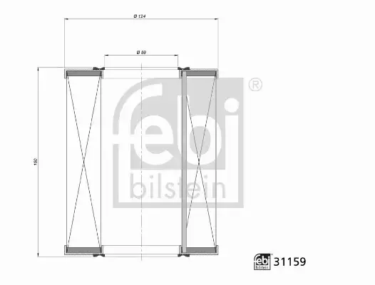 FEBI FILTR POWIETRZA MERCEDES A W168 