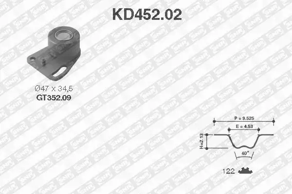 SNR ZESTAW ROZRZĄDU KD452.02 