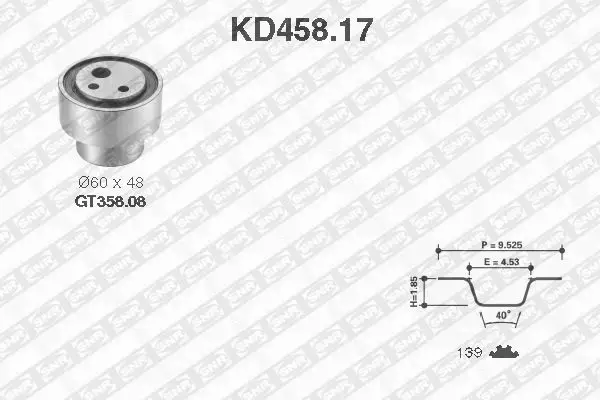 SNR ZESTAW ROZRZĄDU KD458.17 