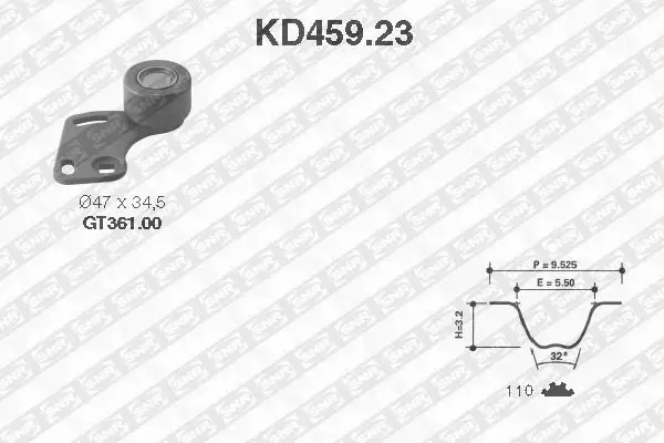 SNR ZESTAW ROZRZĄDU KD459.23 