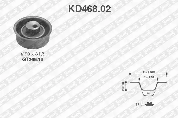 SNR ZESTAW ROZRZĄDU KD468.02 