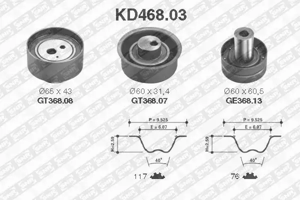 SNR ZESTAW ROZRZĄDU KD468.03 