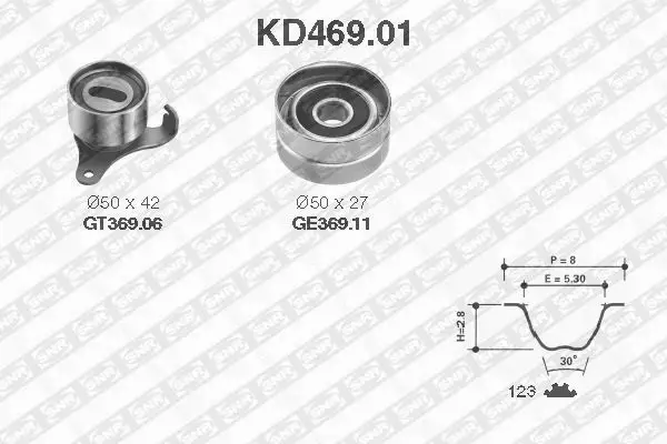 SNR ZESTAW PASKA ROZRZĄDU  KD469.01 