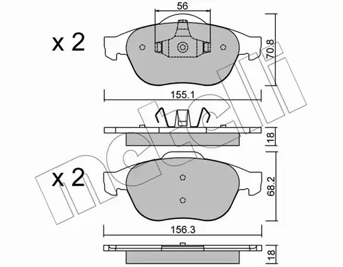 METELLI TARCZE+KLOCKI P RENAULT VEL SATIS 324MM 