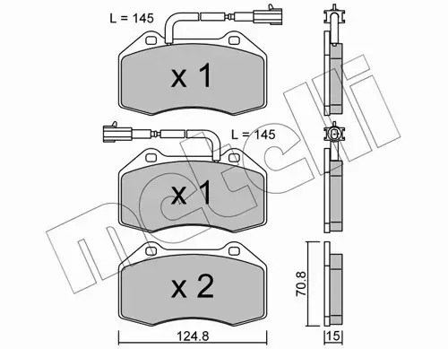 METELLI KLOCKI HAMULCOWE 22-0651-2 