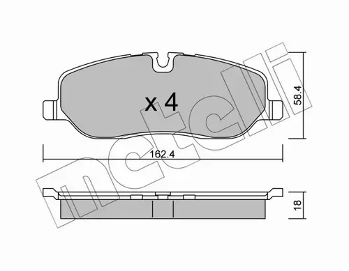 METELLI KLOCKI HAMULCOWE 22-0693-0 