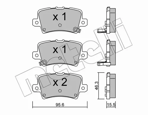 METELLI KLOCKI HAMULCOWE 22-0729-0 