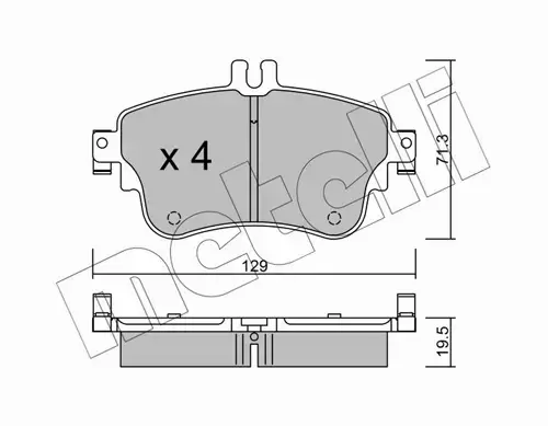 METELLI KLOCKI HAMULCOWE 22-0964-0 