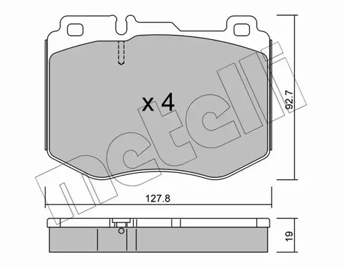 METELLI KLOCKI HAMULCOWE 22-1019-0 