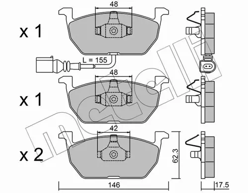 METELLI KLOCKI HAMULCOWE 22-1028-0 