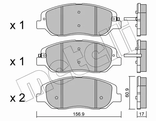 METELLI KLOCKI HAMULCOWE 22-1031-0 