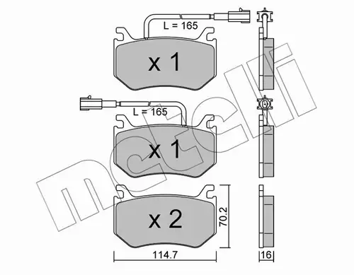 METELLI KLOCKI HAMULCOWE 22-1102-0 