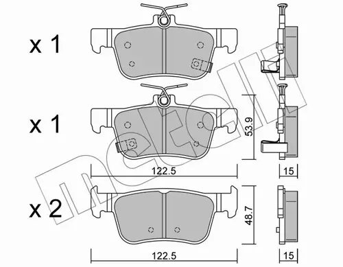 METELLI KLOCKI HAMULCOWE 22-1131-0 