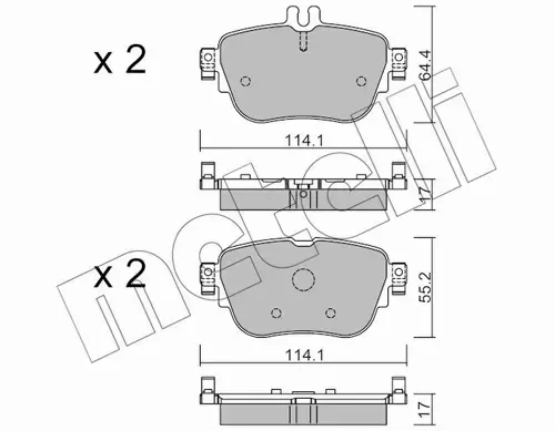 METELLI KLOCKI HAMULCOWE 22-1136-0 