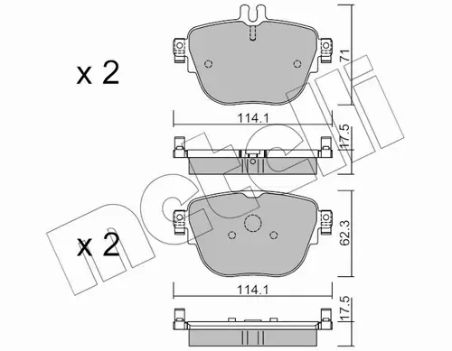 METELLI KLOCKI HAMULCOWE 22-1137-0 