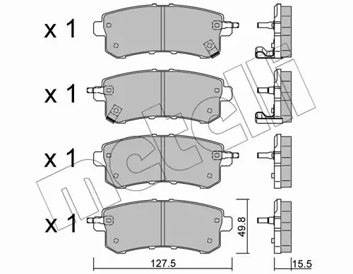 METELLI KLOCKI HAMULCOWE 22-1155-0 