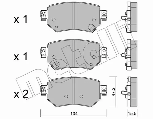 METELLI KLOCKI HAMULCOWE 22-1159-0 