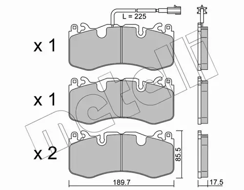 METELLI KLOCKI HAMULCOWE 22-1202-0 